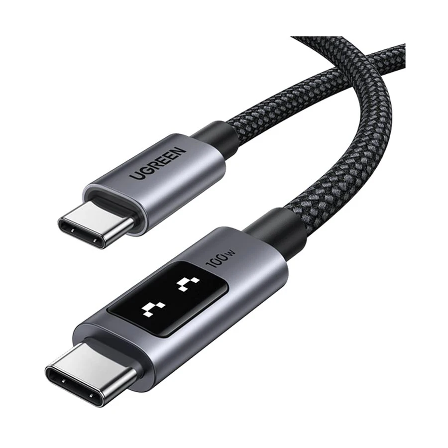 Ugreen Uno L509 (35501) USB Type-C Male to Male, 1 Meter, Black Charging & Data Cable (100W)