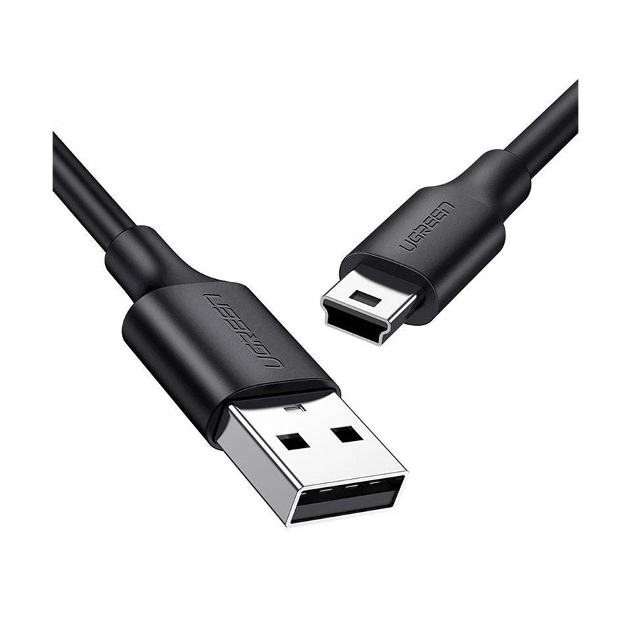 Ugreen US132 (10386) USB Male to Mini USB Male, 3 Meter, Black Camera Cable