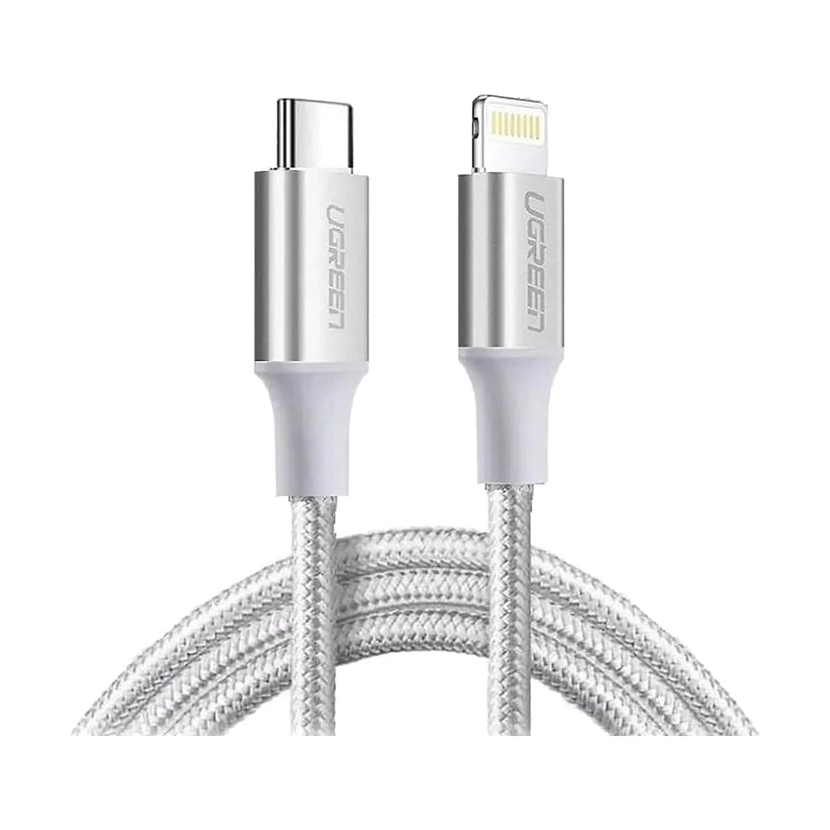 Ugreen US304 (70524) USB Type-C Male to Lightning Silver 1.5 Meter Charging Cable