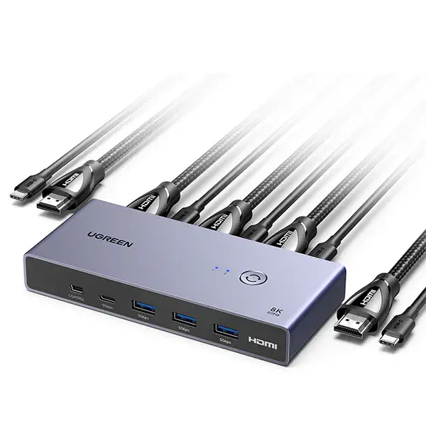 UGREEN CM692 (25961) 2 In 1 Out 8K HDMI KVM Switch