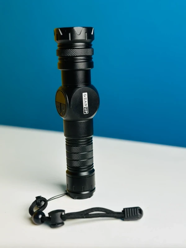 GearUP K60 Outdoor Flashlight Telescopic Zoom 10W COB+LED 800 Lumens Torchlight