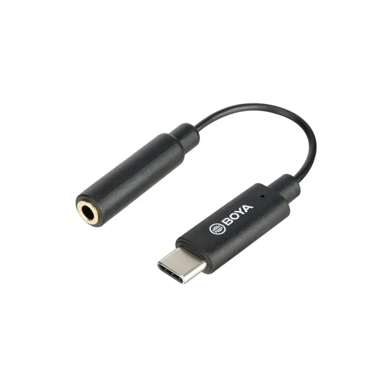 BOYA BY-K4 – 3.5mm TRS (Female) to Type-C (Male) Audio Adapter