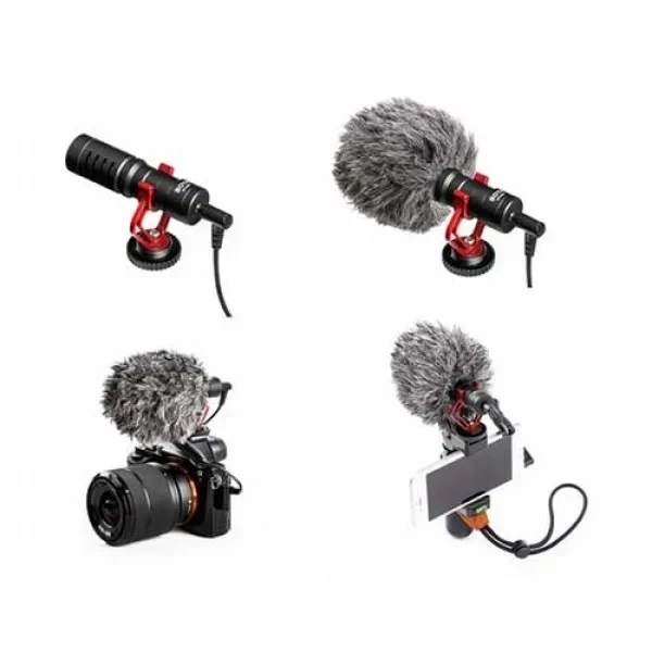 BOYA BY-MM1 Professional Cardioid Shotgun Microphone for Android Smartphone PC Canon Nikon DSLR Camera Recording Vlog