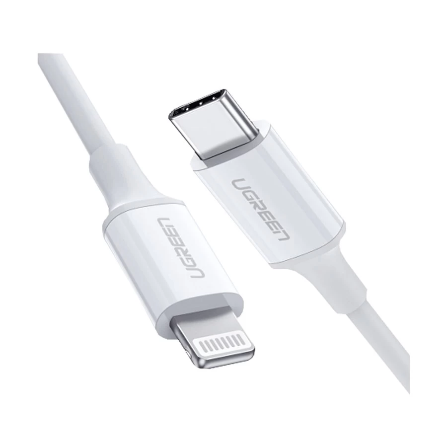 Ugreen US171 (60748) USB Type-C Male to Lightning Male, 1.5 Meter, White Charging Cable