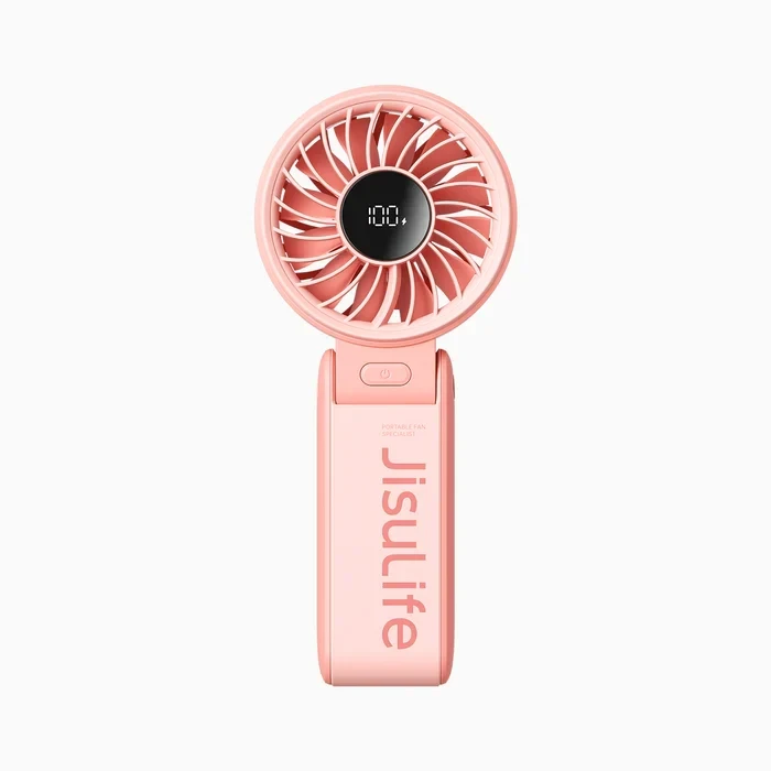 JisuLife Life7 Handheld Fan - Portable USB Rechargeable Mini Fan with Long-Lasting Battery and 3 Wind Speeds