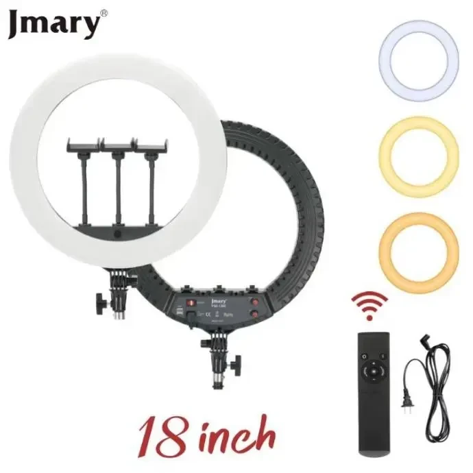 Jmary FM 18R 18-inch Selfie Ring Light